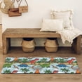 thumbnail image 4 of LightColor Dinosaurs Volcanoes Pattern Bathroom Rugs Mat,Non Slip Microfiber Bathroom Rug,Rubber Backing,Soft Bathroom Mats for Bathroom Floor,Tub and Shower,47x17in(120x43cm), 4 of 5