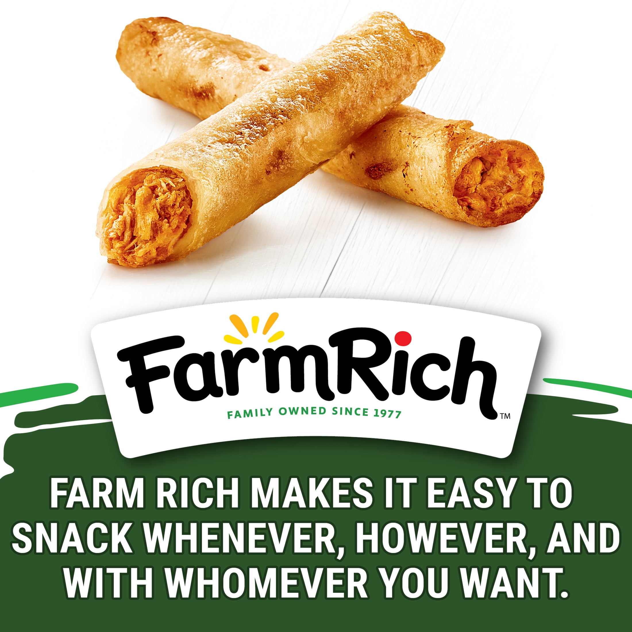Farm Rich Buffalo Chicken Rollups, 12 oz (Frozen Snacks and Appetizers)