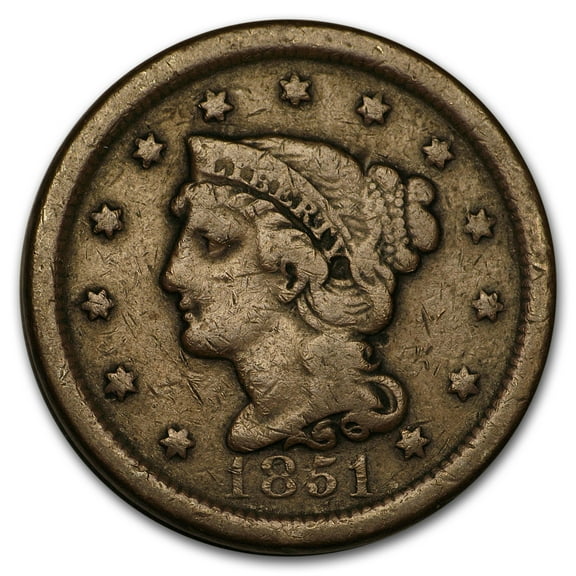 1851 Large Cent Fine