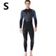 thumbnail image 2 of Traje de buceo Secado rápido Secado rápido Pantalones de manga larga de una pieza Sunprotection Manténgase al calentamiento para bucear Snorkeling Surfing Natación Negro / Gris 【S】 Yuarrent OD003281-11, 2 of 7