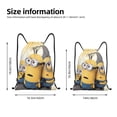 thumbnail image 2 of Pofeuu Minions Sac à Cordon 210D Résistant à l'Eau Design Pliable Compact Essentiels de Voyage Gym Yoga Léger Sac à Main-Moyen, 2 of 6