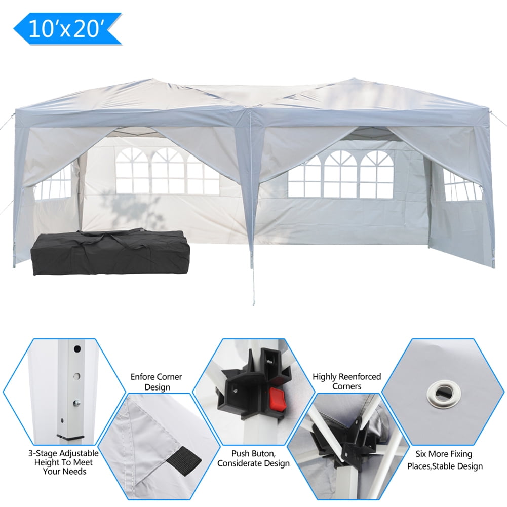 Aimee Lii 120"x240" Canopy Tent Awnings for Decks, Backyard Canopy Gazebo, Outdoor Tent Canopy for Wedding Party Event Tent, White Aimee Lii 120"x240" Canopy Tent Awnings for Decks, Backyard Canopy Gazebo, Outdoor Tent Canopy for Wedding Party Event Tent, White