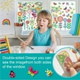thumbnail image 4 of Vorkoi Spring Flowers Thick Gel Clings Butterfly Window Gel Clings Decals Stickers for Kids Toddlers and Adults Home Airplane Classroom Nursery Spring Summer Party Supplies Decorations Removable, 4 of 5