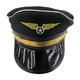 thumbnail image 1 of Sombrero de policía negro para adultos, ideal para cosplay de policía, fiestas de Halloween, actuaciones escénicas, gorras militares., 1 of 5