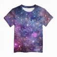 thumbnail image 4 of UAYOTSE Girls Short Sleeve Shirts Tie Front Tie Dye Print Summer Tee Tops,Sizes 12-13 Years, 4 of 4