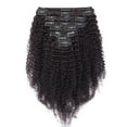 thumbnail image 1 of Extensions de Cheveux Humains Afro Kinky Curly Double Wweft Clip Full Head pour Femmes, 1 of 6