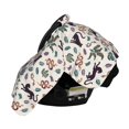 thumbnail image 3 of Sigee Black Cat And Snake Print Multi-use Stretchy Baby Car Seat Cover - Nursing Breastfeeding Canopy, Infant Stroller and High Chair Cover, 3 of 9