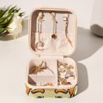 thumbnail image 6 of St. Patrick's Day Decorative Square Travel Portable Jewelry Display Box - Earring Organizer, Necklace and Bracelet Storage Case for Girls and Women, 6 of 6