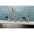 thumbnail image 2 of Kingston Brass KB1798PKLBS Widespread Kitchen Faucet with Brass Sprayer, SN, 2 of 3