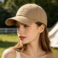 thumbnail image 3 of Washed Cotton Dad Hats for Men Women, Retro Adjustable Baseball Caps with Curved Brim, Breathable Casual Hat for Daily Outdoor Running, 3 of 5