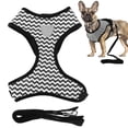 thumbnail image 4 of Reflective Pet Vest, Pet Harness Breathable Polyester Reflective With Traction Rope For Cats For Small And Medium Sized Dogs Blue,White, 4 of 8
