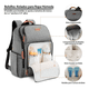 thumbnail image 4 of Mochila Impermeable Malubero Para Pañales De Bebé gris Malu1317, 4 of 4