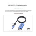 thumbnail image 2 of Convertidor de cable LANNMXG USB 3.0 3 en 1 Base de conversión múltiples pantallas 1080p HD, 2 of 5