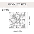 thumbnail image 3 of SONGAUN 24pcs Grey Moroccan Tile Stickers, Moroccan Tile Decal, Kitchen Bathroom Wall Tile Stickers, Grey Cement Tiles Decal Splashback, New Wall Stickers Home Decor, 3 of 7