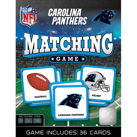MasterPieces Officially Licensed NFL Carolina Panthers Matching Game for Kids and Families