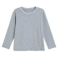 thumbnail image 5 of Splozh Long Sleeve Shirt Cotton Girls Toddler Girls Long Sleeve Shirts Soft Cotton Tees Baby Girl Crewneck Basic T Shirts Tops Grey,14-15 Years, 5 of 5