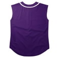 thumbnail image 3 of Ma Croix Mens Sleeveless Button Down Baseball Jersey Hip Hop T Shirts, 3 of 7