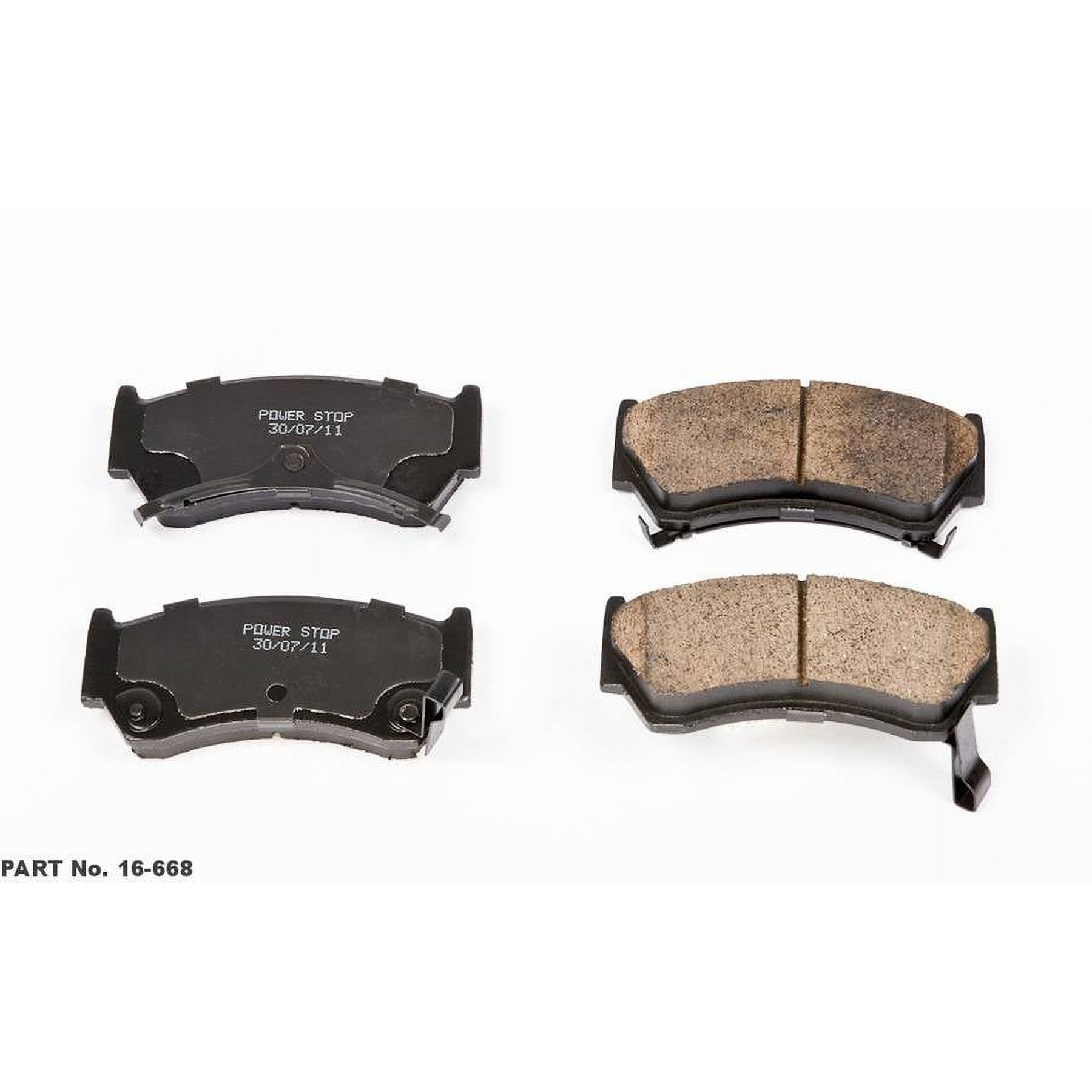 Power Stop Front Z16 Evolution Ceramic Brake Pads 16-668 Fits 1999 Nissan Sentra
