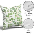 thumbnail image 6 of Spring Sage Green Leaf Pillow Covers 20x20 Set of 2, Eucalyptus Floral Watercolor Pillow Cushion Cases, Grey Seafoam Leaves Modern Throw Pillows Cover Decor Gifts for Bed Couch Sofa Living Room, 6 of 6