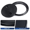 thumbnail image 3 of Black 4" 6" 8" Round Non Slip Inspection Hatch w/Detachable Cover Marine Boat, 3 of 6