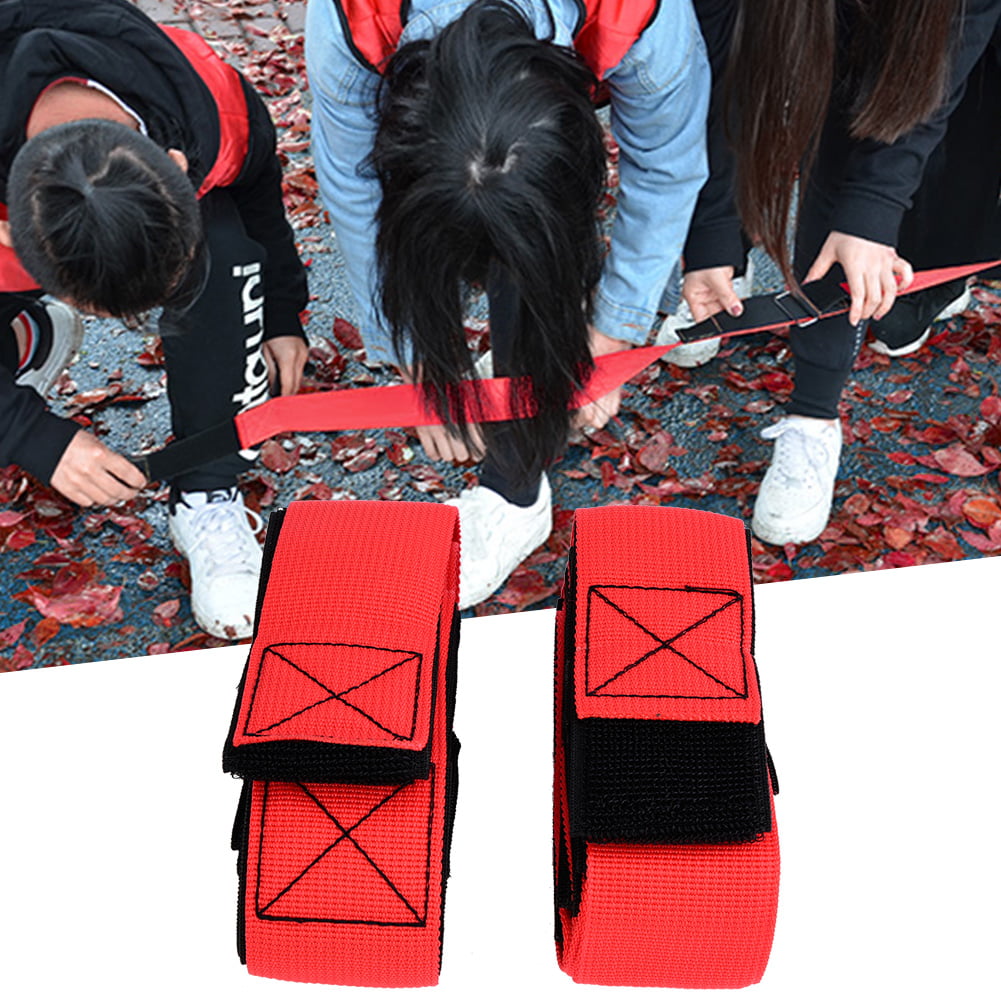 Details about   2PCS 6 People Giants Footsteps Trams Fastening Tape Outdoor Team Games Gear 