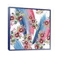 thumbnail image 3 of Acorn Bouquet and Red Aster 36 in x 36 in Framed Painting Canvas Art Print, by Designart, 3 of 4