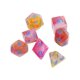 thumbnail image 1 of 7 dados poliédricos para juegos de rol, acrílicos, multicolores, para jugadores de rol de mesa con estética consciente., 1 of 4