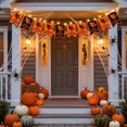 thumbnail image 5 of Ouuluon Halloween Garland Set, 118 inch Felt Bunting with 79 inch LED Lights for Home Party Wall Hanging, 5 of 6