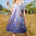thumbnail image 4 of Lavender , Multiple Small Butterflies Colorful (36) 2025 Dress Evening Elegant And Chic Women for Outfits Beach Clothes Women Dress, 4 of 6