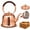 +1 Towl, variant on Generic Solid Copper Tea Kettle Stovetop, Widened Bottom for Stable Placement, Fast Boiling Copper Tea pot, Easy to Clean Vintage Tea Pot for Induction, Electric & Gas Stoves (Generic)