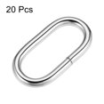 thumbnail image 3 of Unique Bargains 38x15mm Oval Buckles Iron Electroplating Silver Tone 20 Pack, 3 of 4