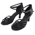 thumbnail image 2 of Chaussures Latines Confortables et Douces, Chaussures de Danse à la Mode pour Femmes, Noir 38, 2 of 8