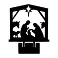 thumbnail image 1 of Adorno Estatua de Jesús Sagrada Familia Figura Coleccionable Decoración de Mesa para el Hogar Estilo negro A, 1 of 9