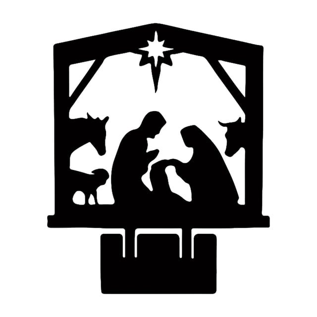 Adorno Estatua de Jesús Sagrada Familia Figura Coleccionable Decoración de Mesa para el Hogar Estilo negro A