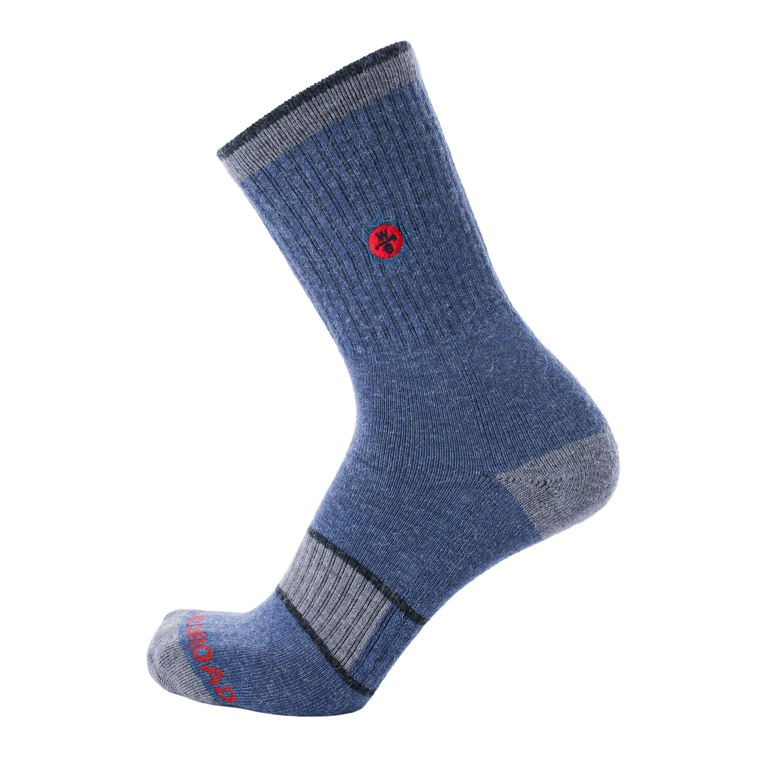 Brand New Alpaca Soft Socks With Llama Design Ankle Length In Medium Gray #ETANKLE6