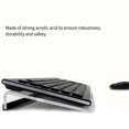 thumbnail image 1 of Acrylic Tilted Computer Keyboard Stand Notebook Tray Transparent Z Notebook Fluent Typing Shape Non-slide Holder Reduce Pressure for Office School, 1 of 8