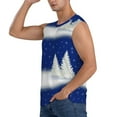 thumbnail image 3 of Fotbe Men's Christmas Fir Tree Print Men's Sleeveless Muscle Tank Tops Casual T-Shirts for Gym Workout Beach-3X-Large, 3 of 8