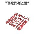 thumbnail image 2 of Baohd RCGOFOLLOW 20 Pcs Alliage d'Aluminium Durable Kit de Pièces Métalliques pour 1/16 Rc Kit de Pièces Métalliques FMS 16101 16102 Doré, 2 of 6