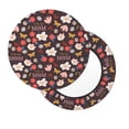 thumbnail image 2 of Balery To The Best Mom Fundas de asiento para taburete de bar redondo de tela de terciopelo ajustables que protegen de arañazos y manchas para sillas de 14 a 17 pulgadas.-14 inch, 2 of 7