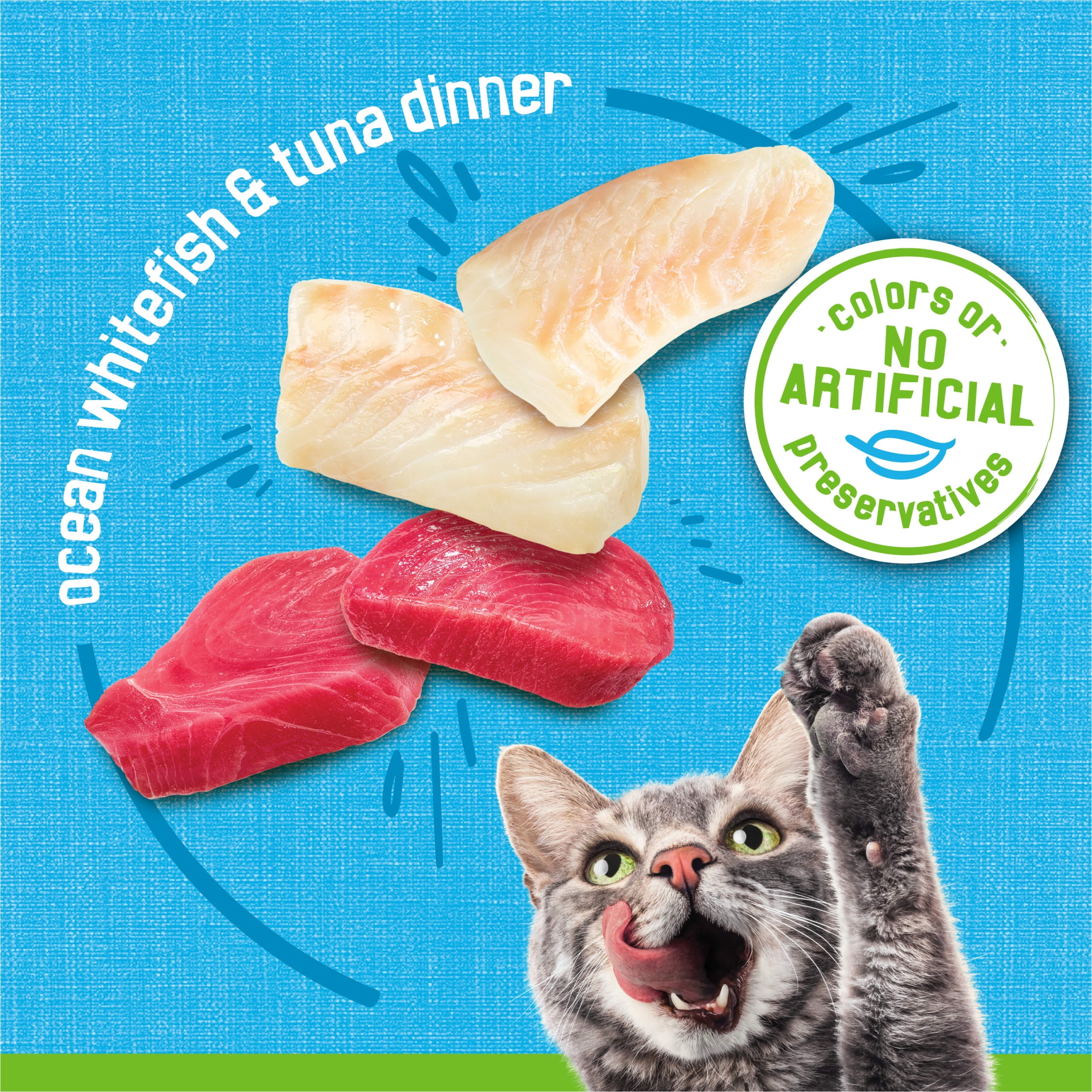 (12 pack) Purina Friskies Pate, Ocean Whitefish and Tuna Dinner, Wet Cat Food, 5.5 oz. Can, 24 Pack