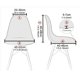 thumbnail image 2 of Funda para silla de comedor, funda para silla tapizada moderna, fundas elásticas de ajuste perfecto, protector de silla de estilo nórdico para cocina, sala de estar, hotel (4 piezas), 2 of 5