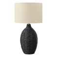 thumbnail image 1 of Lighting - 30"h - Black Rattan - Beige Shade - Transitional, 1 of 3