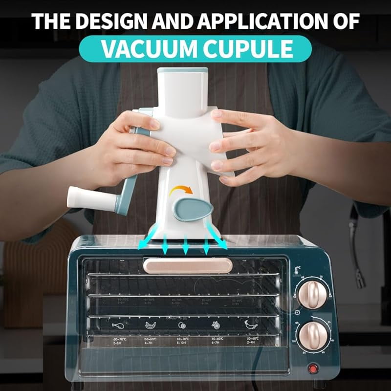 CZQ RotaryIce Shaver with Handle Manual Hand Crank Snow Cone Maker Machine Qucik Shaved Ice Maker with Suction Feet, All Ice Cubes Fitted.Premium Portable Ice Crusher and Shaved Ice Machine.