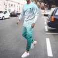 thumbnail image 2 of toraway Mens Short Sets Autumn Men's Loose Casual Coconut Tree Gradient Print Beach Holiday Set XXL, 2 of 4