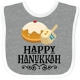 thumbnail image 3 of Inktastic Happy Hanukkah Dreidel Donut Boys or Girls Baby Bib, 3 of 4