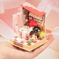thumbnail image 2 of Artesanía Creative Dollhouse Muebles Conjunto Cottage 3D Puzzles Cumpleaños Juguete Baño Sunnimix Casa de muñecas artesanal, 2 of 6
