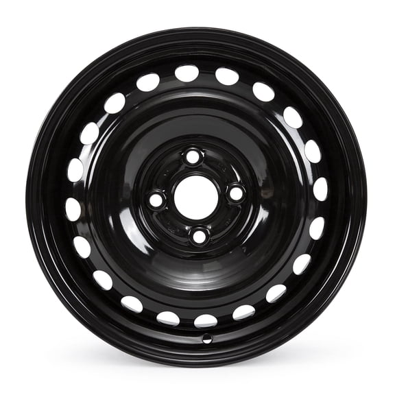 15" Steel Wheel Rim For Kia Rio 2018-2022 4-Lug Black Rim  15x5.5 Inch