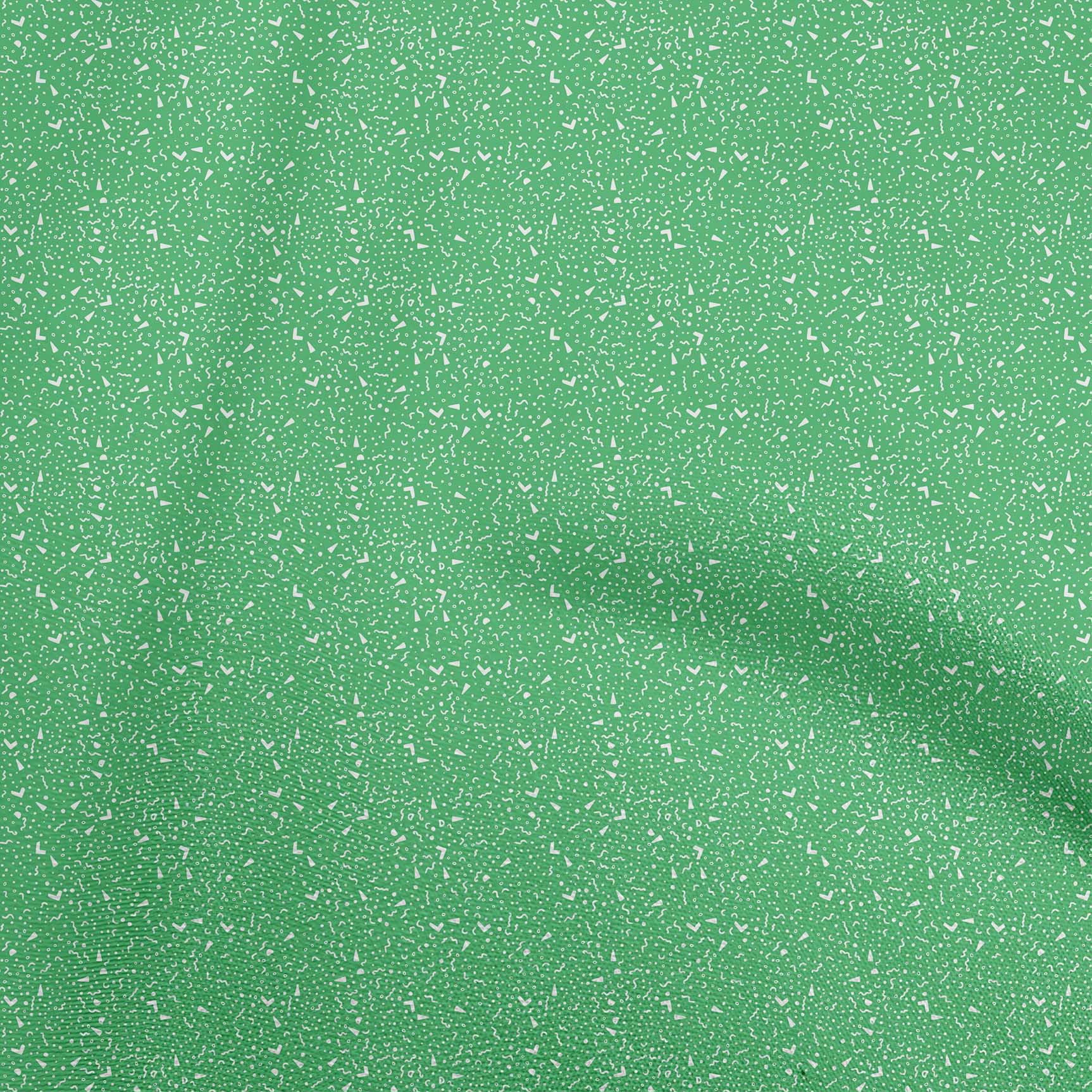oneOone Polyester Spandex Green Fabric Christmas Craft Projects Decor Fabric Printed By The Yard 56 Inch Wide