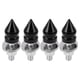 thumbnail image 1 of Tornillos de matrícula universales para motocicleta M6 de Unique Bargains, cubiertas de 45 mm, kit de tornos de matrícula antirrobo de aleación de aluminio negro, 4 piezas, 1 of 6