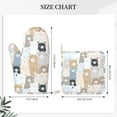 thumbnail image 6 of ZNDUO Non-Slip Cooking Oven Gloves, Cute Teddy Bear Seamless Pattern Oven Mitts and Pot Holders Set, 6 of 8